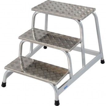 Алюминиевая монтажная подставка 3 ступеньки Krause STABILO 805034 Алюминиевая монтажная подставка 3 ступеньки Krause STABILO 805034