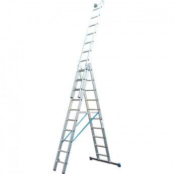 Алюминиевая трехсекционная лестница KRAUSE STABILO 123343 Алюминиевая трехсекционная лестница KRAUSE STABILO 123343