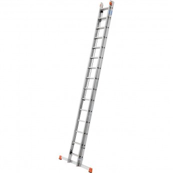 Двухсекционная вытягиваемая тросом лестница 2 х 15 перекладин KRAUSE MONTO ROBILO 129840 Двухсекционная вытягиваемая тросом лестница 2 х 15 перекладин KRAUSE MONTO ROBILO 129840