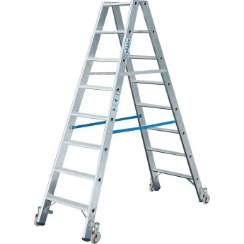 Двусторонняя стремянка с роликами 2х10 ступенек KRAUSE STABILO 124876 Двусторонняя стремянка с роликами 2х10 ступенек KRAUSE STABILO 124876