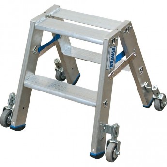 Двусторонняя стремянка с роликами 2х2 ступеньки KRAUSE STABILO 124807 Двусторонняя стремянка с роликами 2х2 ступеньки KRAUSE STABILO 124807