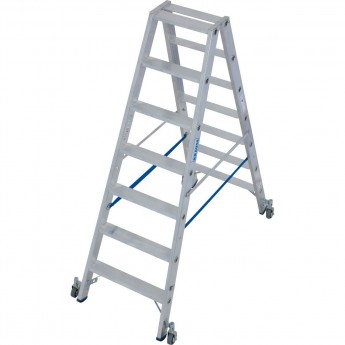 Двусторонняя стремянка с роликами 2х7 ступенек KRAUSE STABILO 124852 Двусторонняя стремянка с роликами 2х7 ступенек KRAUSE STABILO 124852