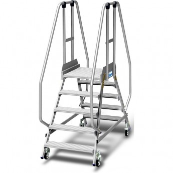 Лестница - платформа KRAUSE STABILO двухсторонняя, ограждение 1,1 м, 5 ступеней Лестница - платформа KRAUSE STABILO двухсторонняя, ограждение 1,1 м, 5 ступеней