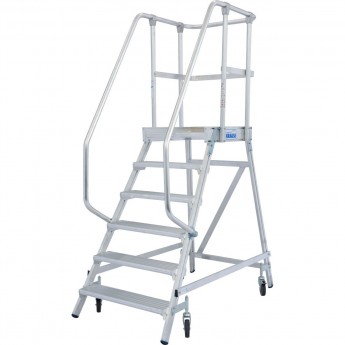 Лестница-платформа с шестью алюминиевыми ступеньками KRAUSE STABILO 820167 Лестница-платформа с шестью алюминиевыми ступеньками KRAUSE STABILO 820167