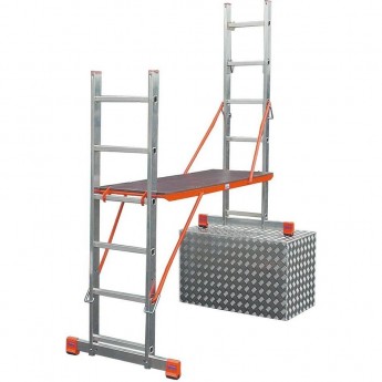 Лестничные подмости 2 х 6 перекладин KRAUSE MONTO VARIOTOP 121370 Лестничные подмости 2 х 6 перекладин KRAUSE MONTO VARIOTOP 121370