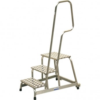 Мобильная алюминиевая монтажная подставка 3 ступени KRAUSE STABILO 805089 Мобильная алюминиевая монтажная подставка 3 ступени KRAUSE STABILO 805089