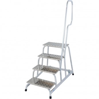 Мобильная алюминиевая монтажная подставка 4 ступени KRAUSE STABILO 805096 Мобильная алюминиевая монтажная подставка 4 ступени KRAUSE STABILO 805096