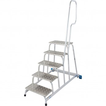 Мобильная алюминиевая монтажная подставка 5 ступеней KRAUSE STABILO 805102 Мобильная алюминиевая монтажная подставка 5 ступеней KRAUSE STABILO 805102