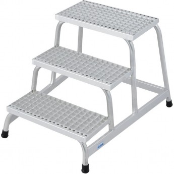 Монтажная подставка KRAUSE STABILO 3 ступени, алюминиевая решетка Монтажная подставка KRAUSE STABILO 3 ступени, алюминиевая решетка