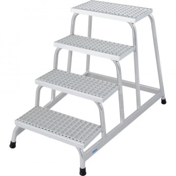 Монтажная подставка KRAUSE STABILO 4 ступени, алюминиевая решетка Монтажная подставка KRAUSE STABILO 4 ступени, алюминиевая решетка