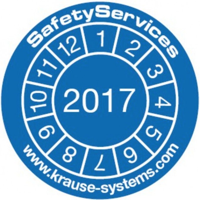 Наклейка о дате проверки лестницы KRAUSE 212795