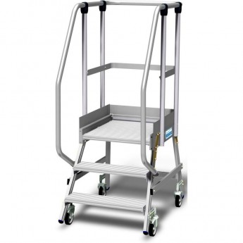 Односторонняя лестница-платформа ограждение высотой 1.1 м, 3 ступени KRAUSE 820631 Односторонняя лестница-платформа ограждение высотой 1.1 м, 3 ступени KRAUSE 820631