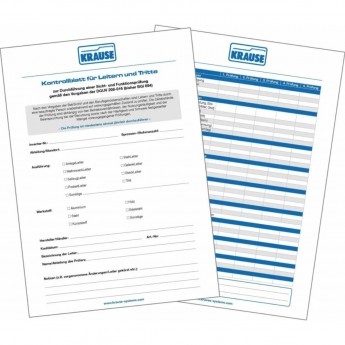 Папка KRAUSE с контрольными листами проверки лестниц