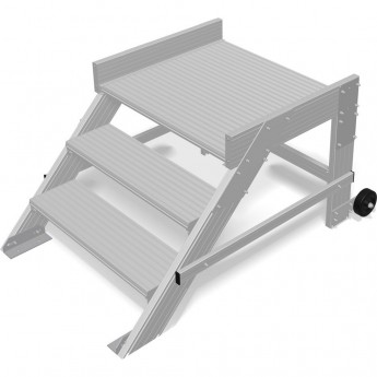 Передвижной трап-помост KRAUSE 3 ступени, ширина 600 мм Передвижной трап-помост KRAUSE 3 ступени, ширина 600 мм