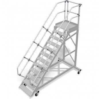 Передвижной трап с платформой 12 ступеней 600 мм 45 градусов KRAUSE STABILO 827913 Передвижной трап с платформой 12 ступеней 600 мм 45 градусов KRAUSE STABILO 827913