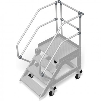 Передвижной трап с платформой 4 ступени 800 мм 45 градусов KRAUSE STABILO 828033 Передвижной трап с платформой 4 ступени 800 мм 45 градусов KRAUSE STABILO 828033