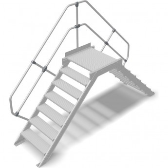 Переход с платформой KRAUSE 7 ступеней 1000 мм 60° Переход с платформой KRAUSE 7 ступеней 1000 мм 60°