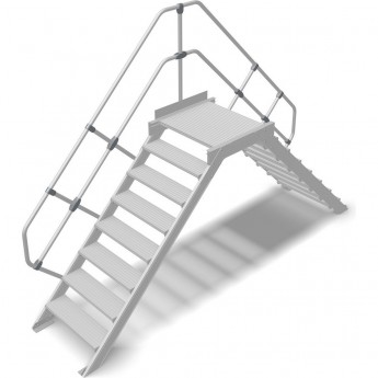 Переход с платформой KRAUSE 8 ступеней 600 мм 60° Переход с платформой KRAUSE 8 ступеней 600 мм 60°