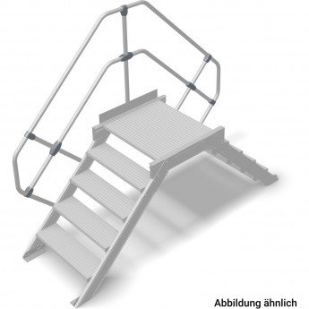 Переход с платформой KRAUSE STABILO 826046, 5 ступеней 600 мм 45°