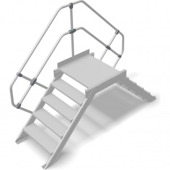 Переход с платформой KRAUSE STABILO 827258, 6 ступеней 1000 мм 60° Переход с платформой KRAUSE STABILO 827258, 6 ступеней 1000 мм 60°