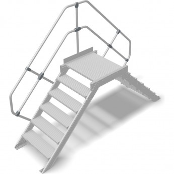 Переход с платформой KRAUSE STABILO 826251, 6 ступеней 800 мм 45°