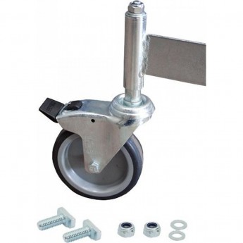 Ролик с тормозом KRAUSE 820532 для лестницы с платформой 5-6 ступеней