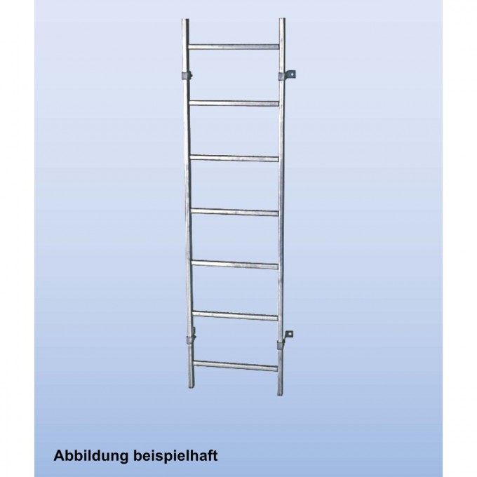 Шахтная лестница KRAUSE STABILO , нержавеющая сталь, ширина 340 мм, 11 перекладин 816108