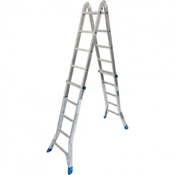 Шарнирная телескопическая лестница 4х5 перекладины KRAUSE STABILO 133960 Шарнирная телескопическая лестница 4х5 перекладины KRAUSE STABILO 133960