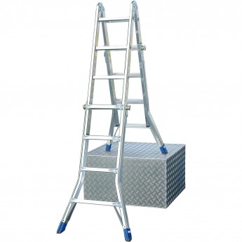 Шарнирная телескопическая лестница KRAUSE STABILO 123565 Шарнирная телескопическая лестница KRAUSE STABILO 123565