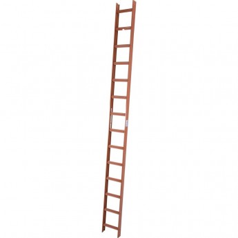 Стационарная лестница KRAUSE для крыши, красная 14 ступеней Стационарная лестница KRAUSE для крыши, красная 14 ступеней