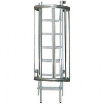 Стационарная лестница KRAUSE для зданий, алюминий, 15,96 м для лиц с малым опытом Стационарная лестница KRAUSE для зданий, алюминий, 15,96 м для лиц с малым опытом