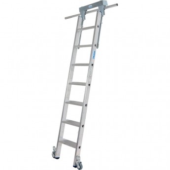 Стеллажная лестница KRAUSE STABILO для круглой шины 7 ступеней Стеллажная лестница KRAUSE STABILO для круглой шины 7 ступеней