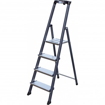 Стремянка, анодированные боковины 4 ступени KRAUSE MONTO SECURO 126429 Стремянка, анодированные боковины 4 ступени KRAUSE MONTO SECURO 126429