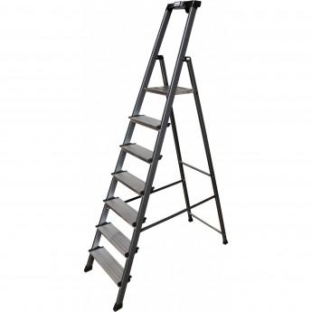 Стремянка, анодированные боковины 7 ступеней KRAUSE MONTO SECURO 126450 Стремянка, анодированные боковины 7 ступеней KRAUSE MONTO SECURO 126450