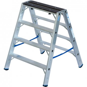 Стремянка KRAUSE STABILO с деревянной накладкой 2х4