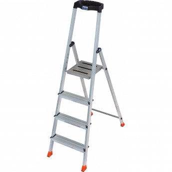 Свободностоящая стремянка 2К заглушки, 4 ступени KRAUSE MONTO SAFETY 128942 Свободностоящая стремянка 2К заглушки, 4 ступени KRAUSE MONTO SAFETY 128942