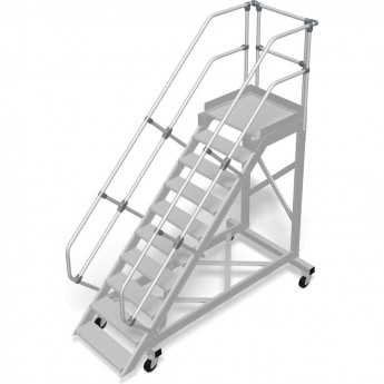 Трап с платформой передвижной KRAUSE 10 ступеней, ширина 800 мм 60° Трап с платформой передвижной KRAUSE 10 ступеней, ширина 800 мм 60°