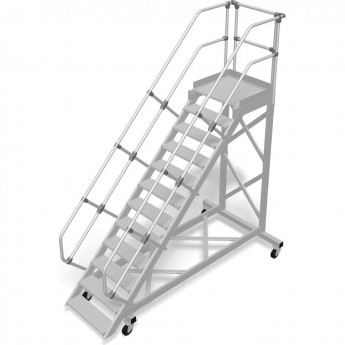 Трап с платформой передвижной KRAUSE 12 ступеней, ширина 1000 мм 60° Трап с платформой передвижной KRAUSE 12 ступеней, ширина 1000 мм 60°