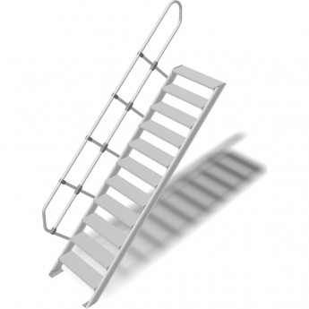 Трап стационарный KRAUSE 11 ступеней, ширина 800 мм 45°