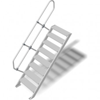 Трап стационарный KRAUSE 8 ступеней, ширина 800 мм 45°