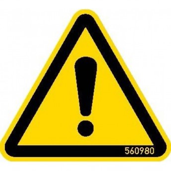 Знак "Внимание! Опасное место!" KRAUSE 202031, 5 штук